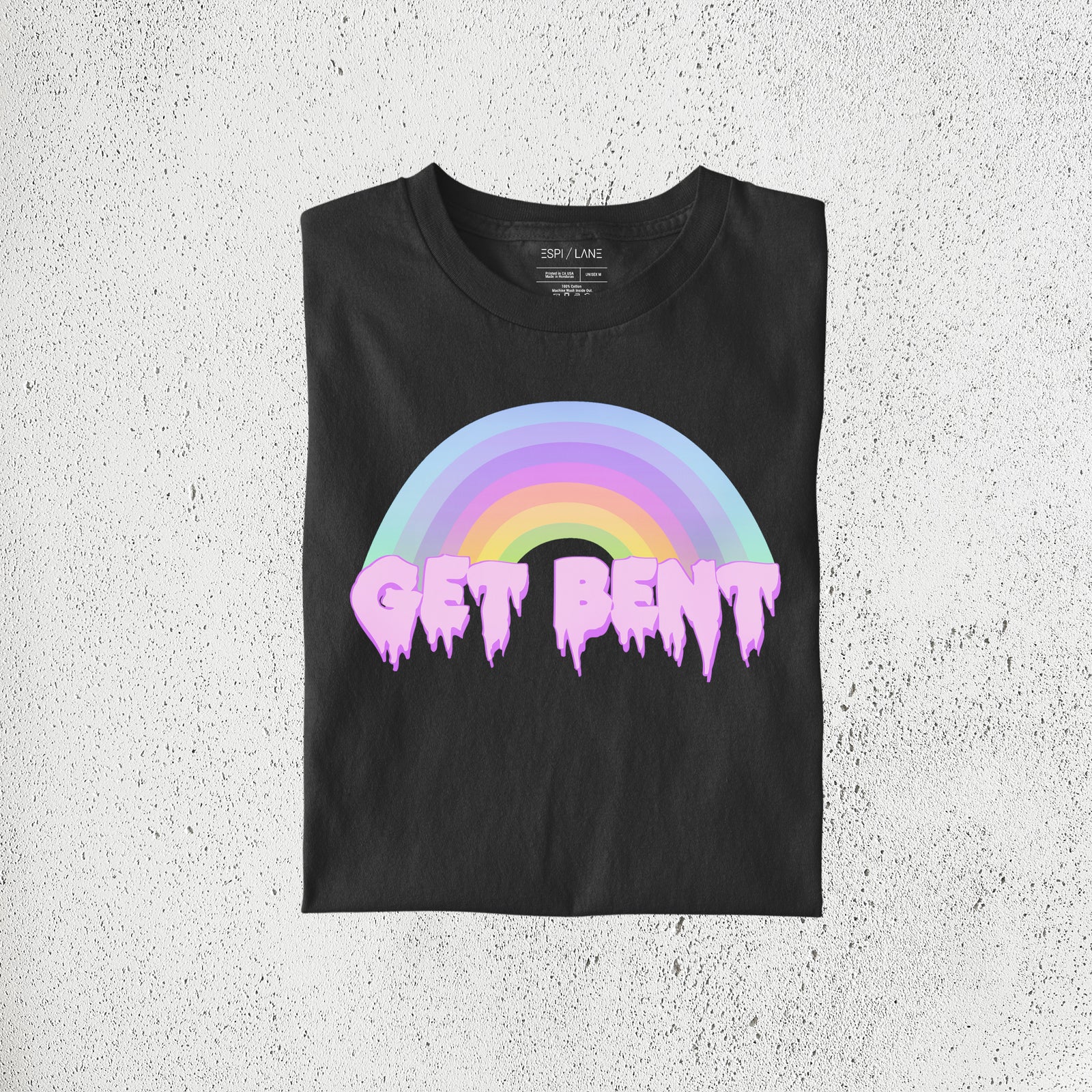 Pastel Get Bent Rainbow Tee-ESPI LANE