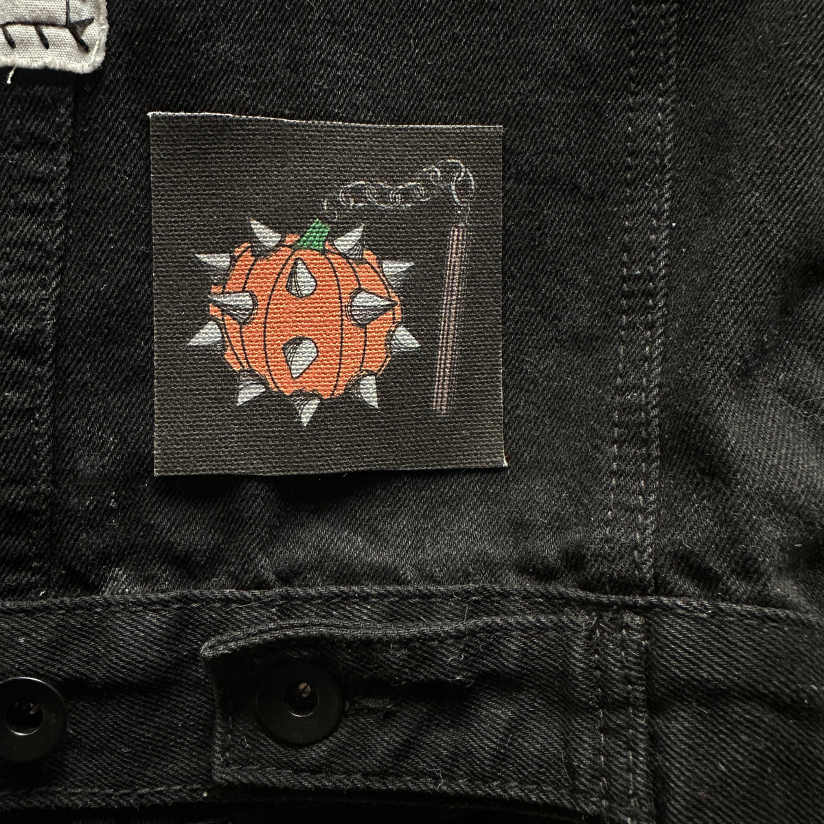 Pumpkin Flail Fabric Patch-ESPI LANE