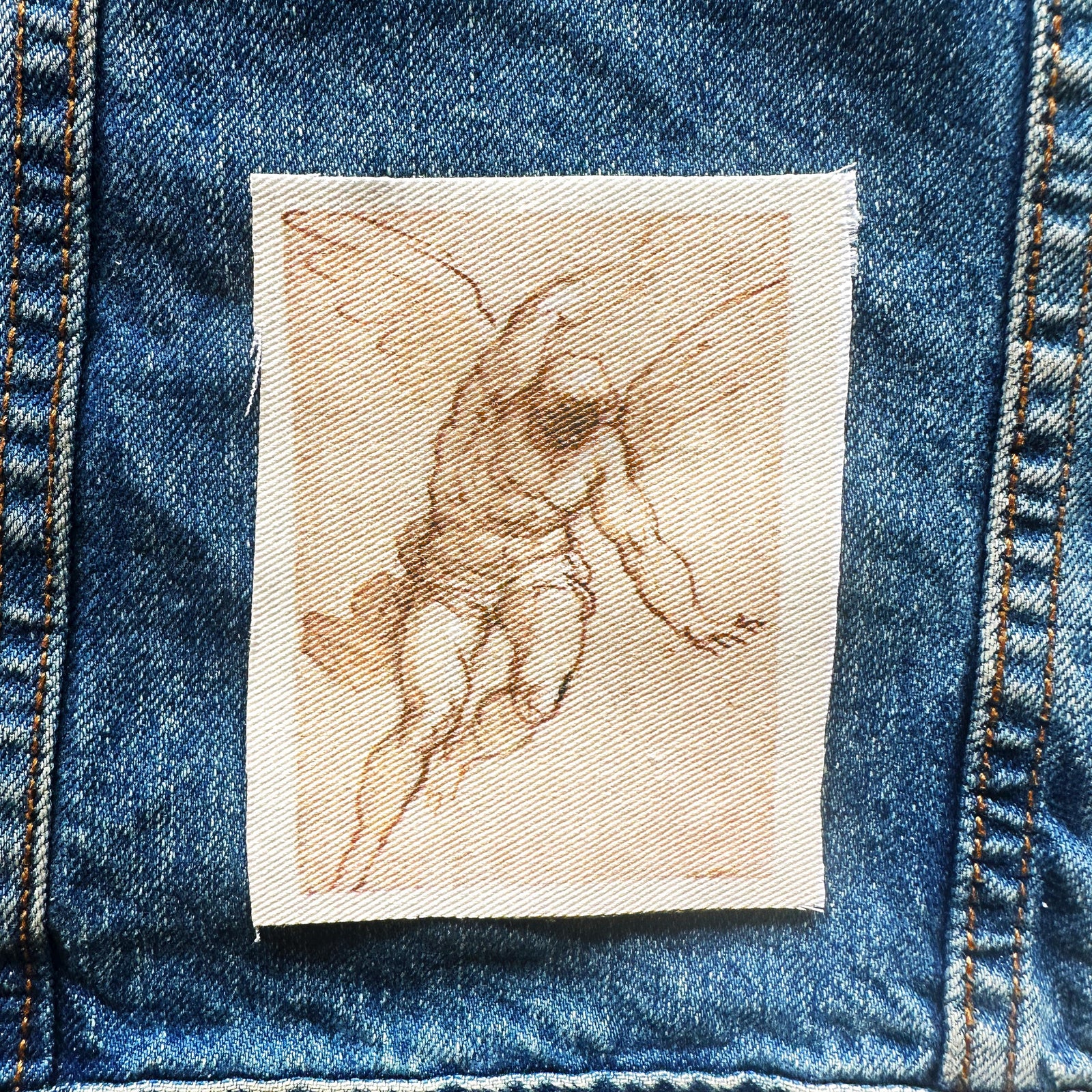 Renaissance Flying Angel Fabric Sew-On Patch-ESPI LANE
