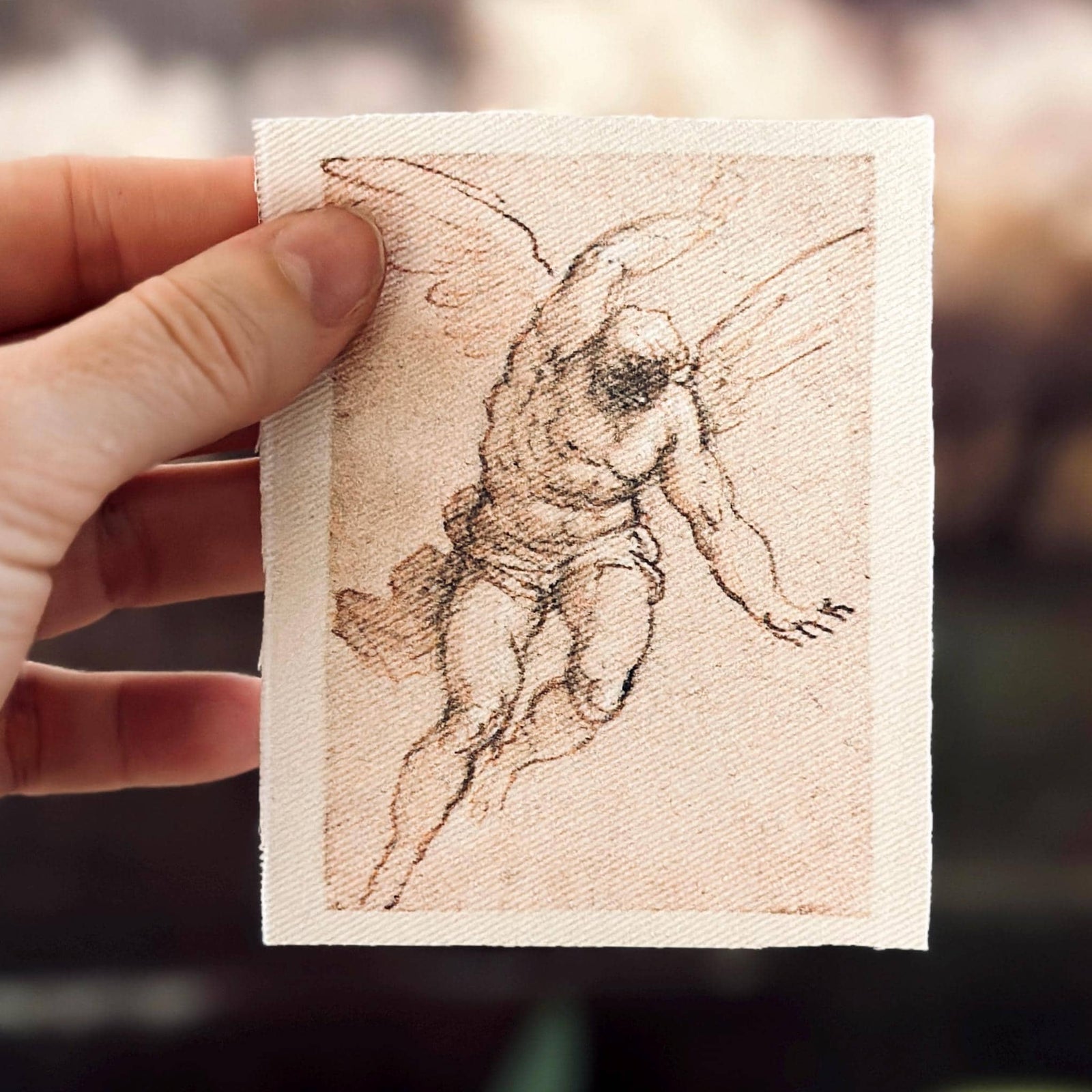 Renaissance Flying Angel Fabric Sew-On Patch-ESPI LANE