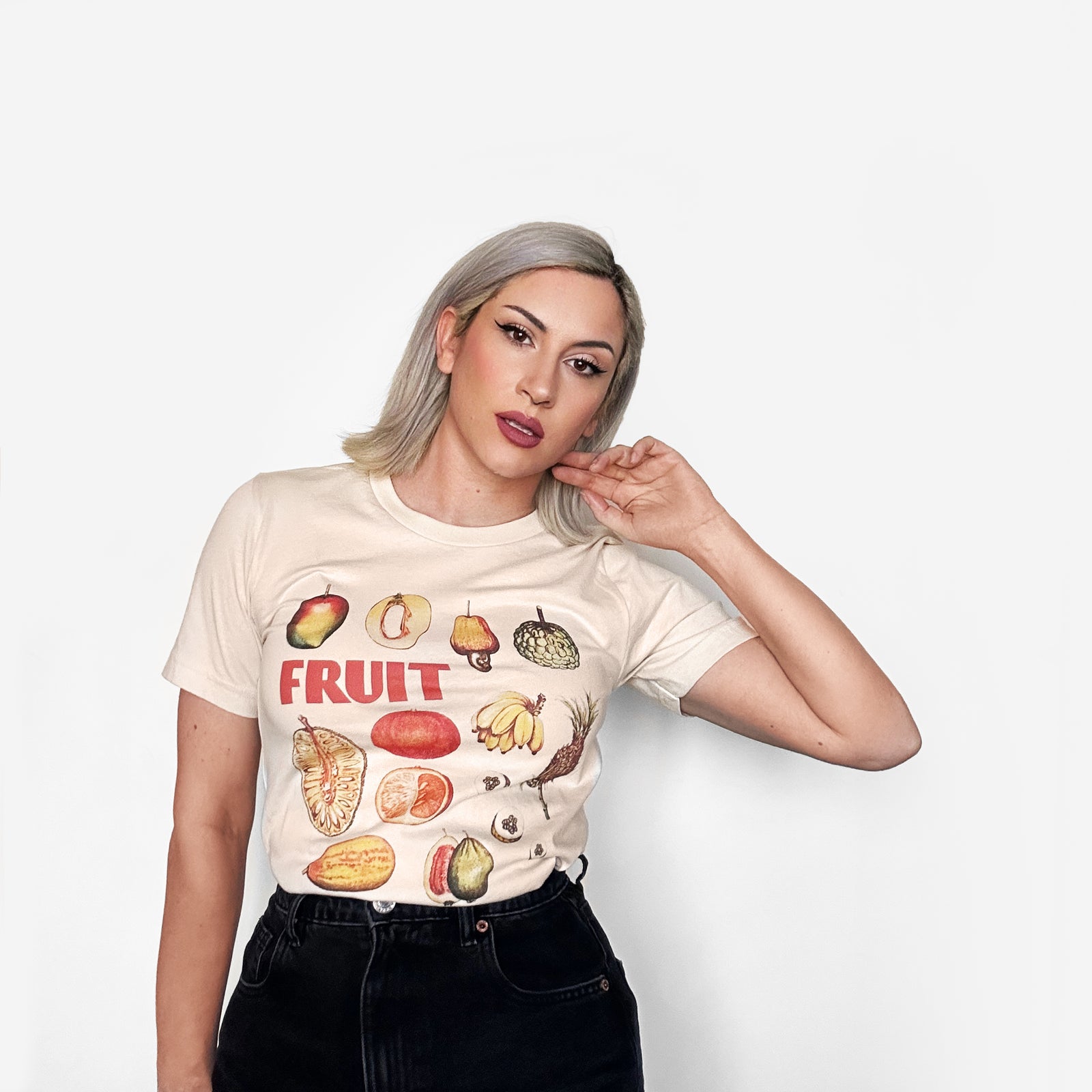 Retro Fruit Graphic Tee-ESPI LANE
