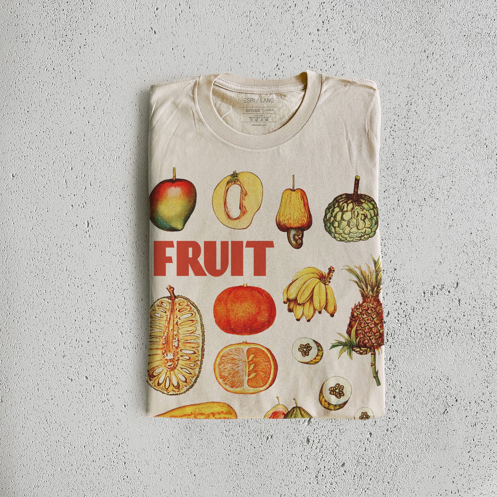 Retro Fruit Graphic Tee-ESPI LANE