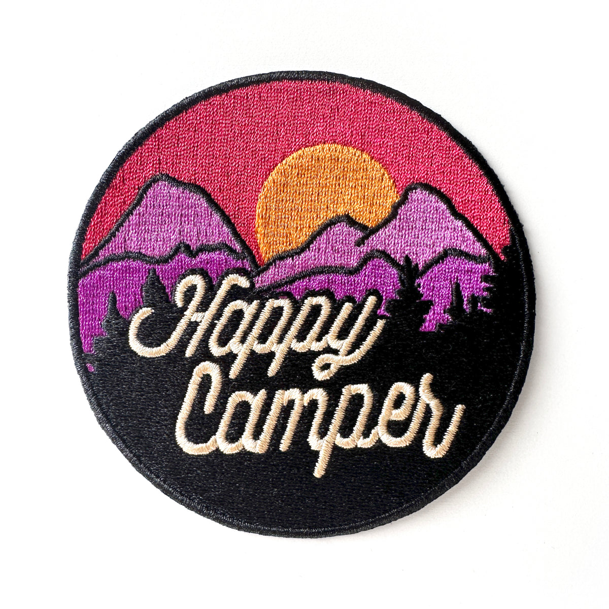 Retro Happy Camper Iron On Patch-ESPI LANE