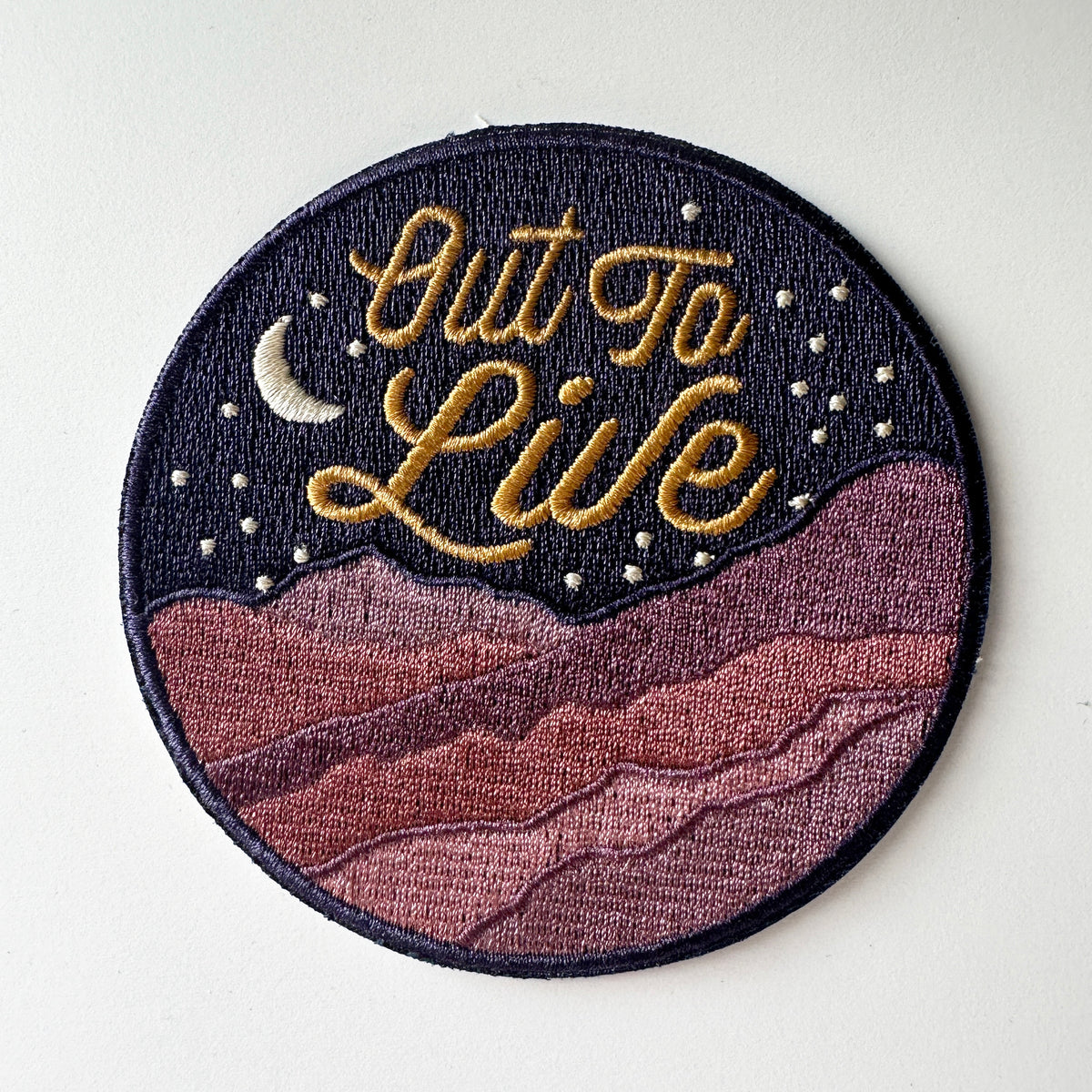 Retro Out to Live Iron On Patch-ESPI LANE