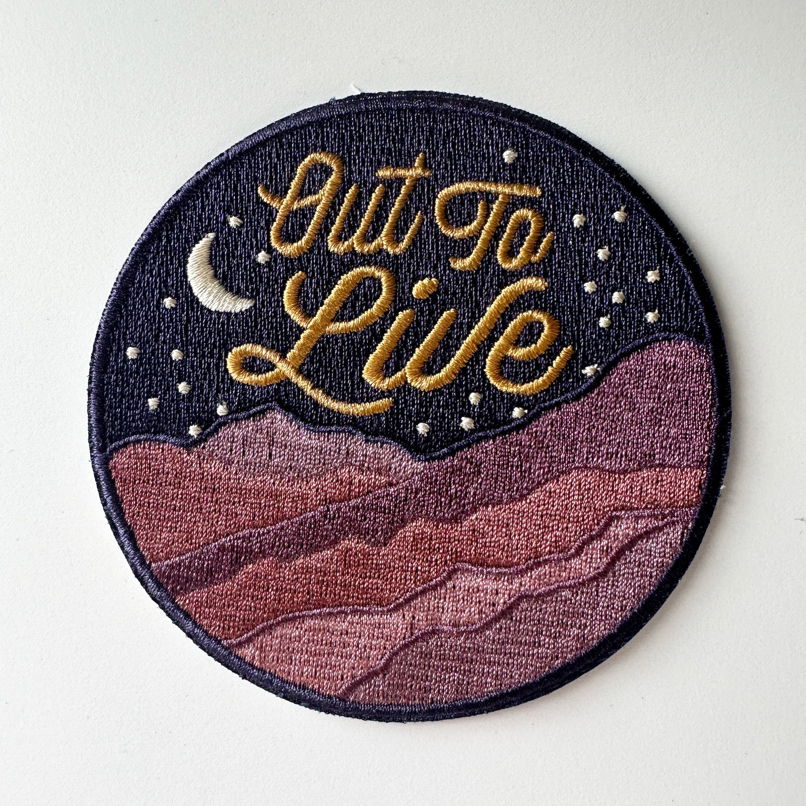 Retro Out to Live Iron On Patch-ESPI LANE