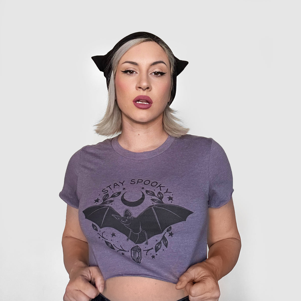 Revamped Bat Stay Spooky Graphic Shirt-ESPI LANE