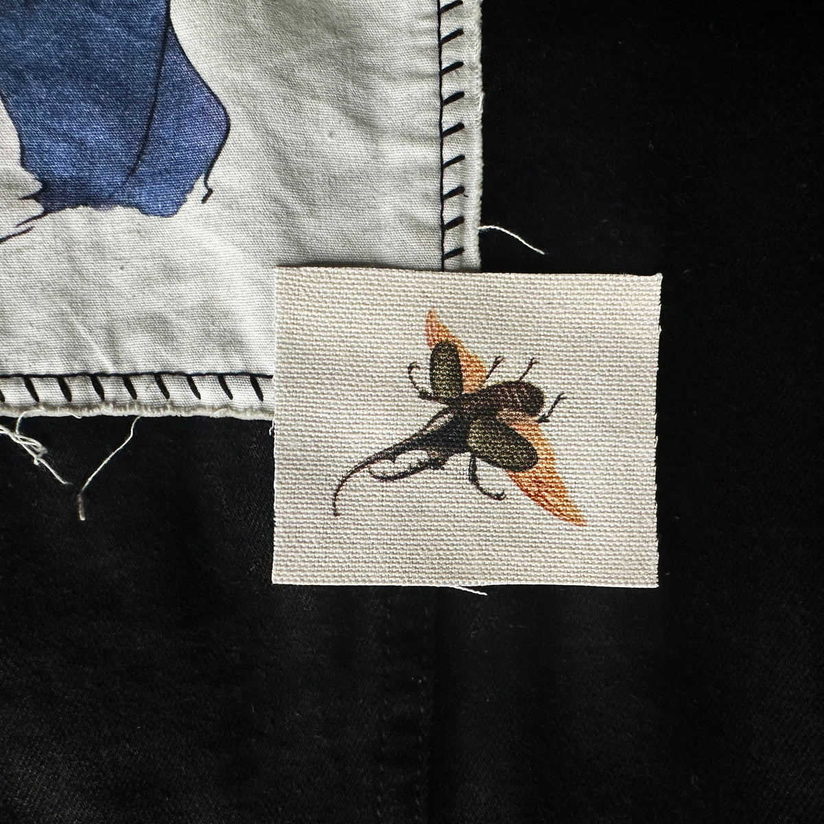 Rhino Beetle Fabric Sew-On Patch-ESPI LANE