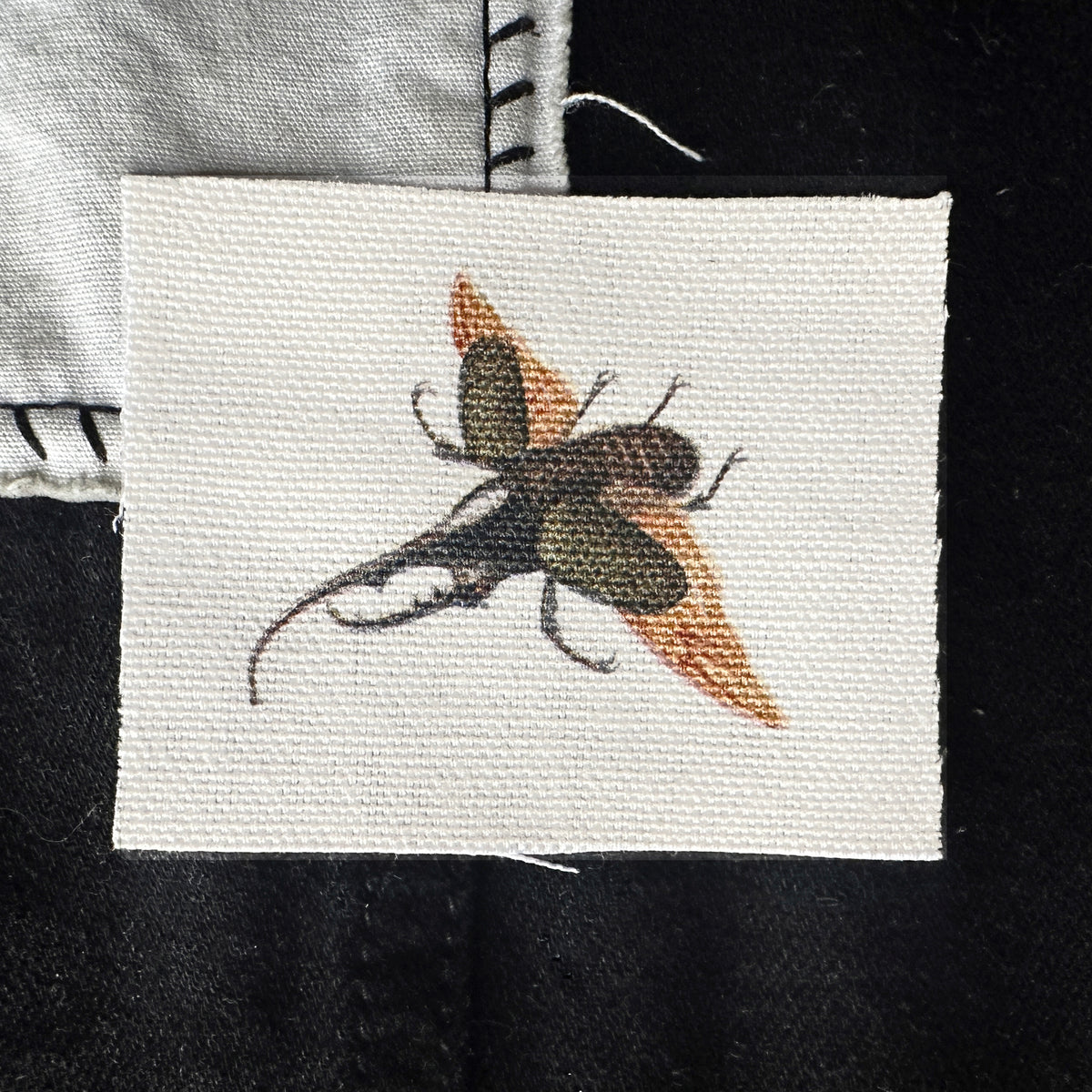 Rhino Beetle Fabric Sew-On Patch-ESPI LANE