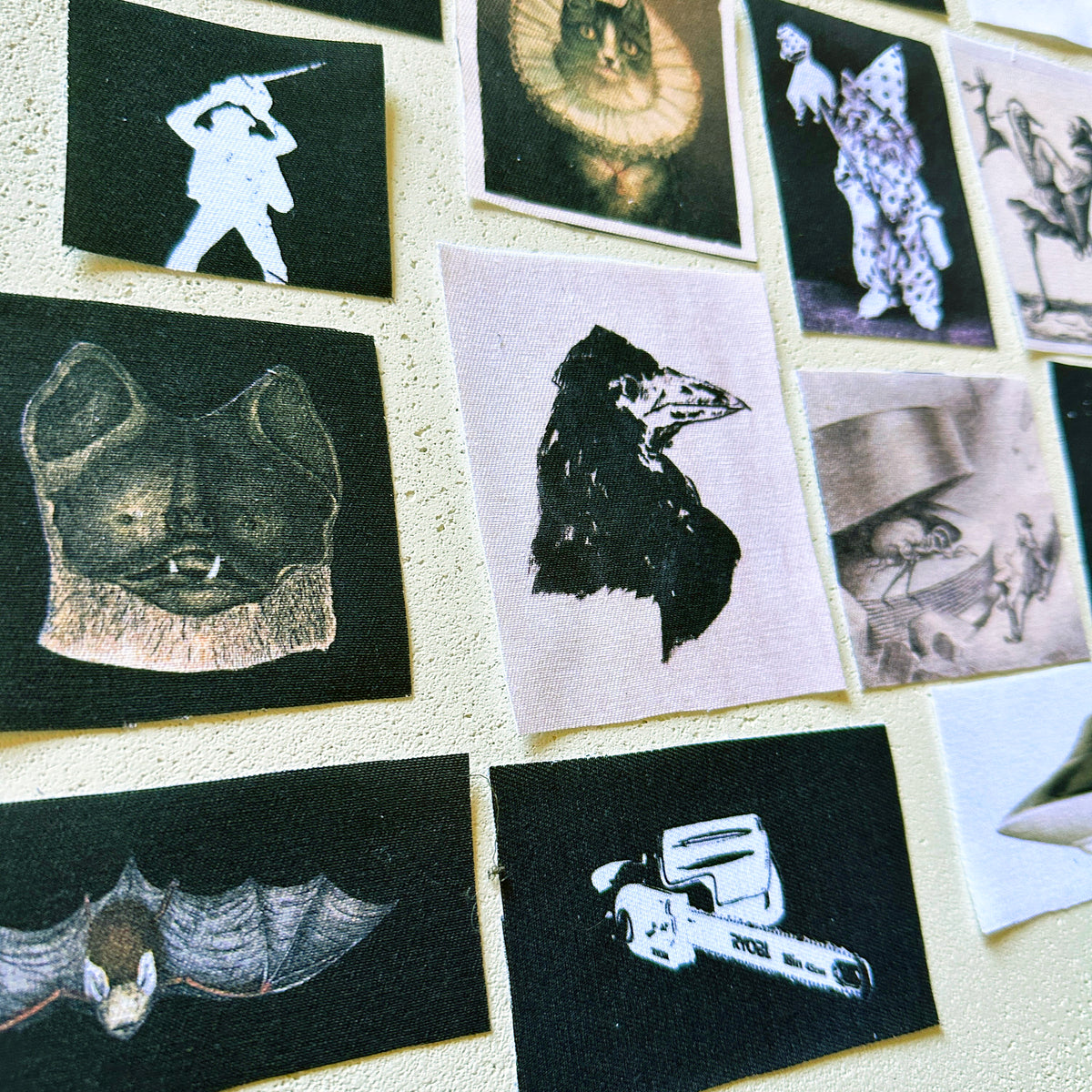 Sew On Fabric Patches. 1 Full Sheet of 23-ESPI LANE