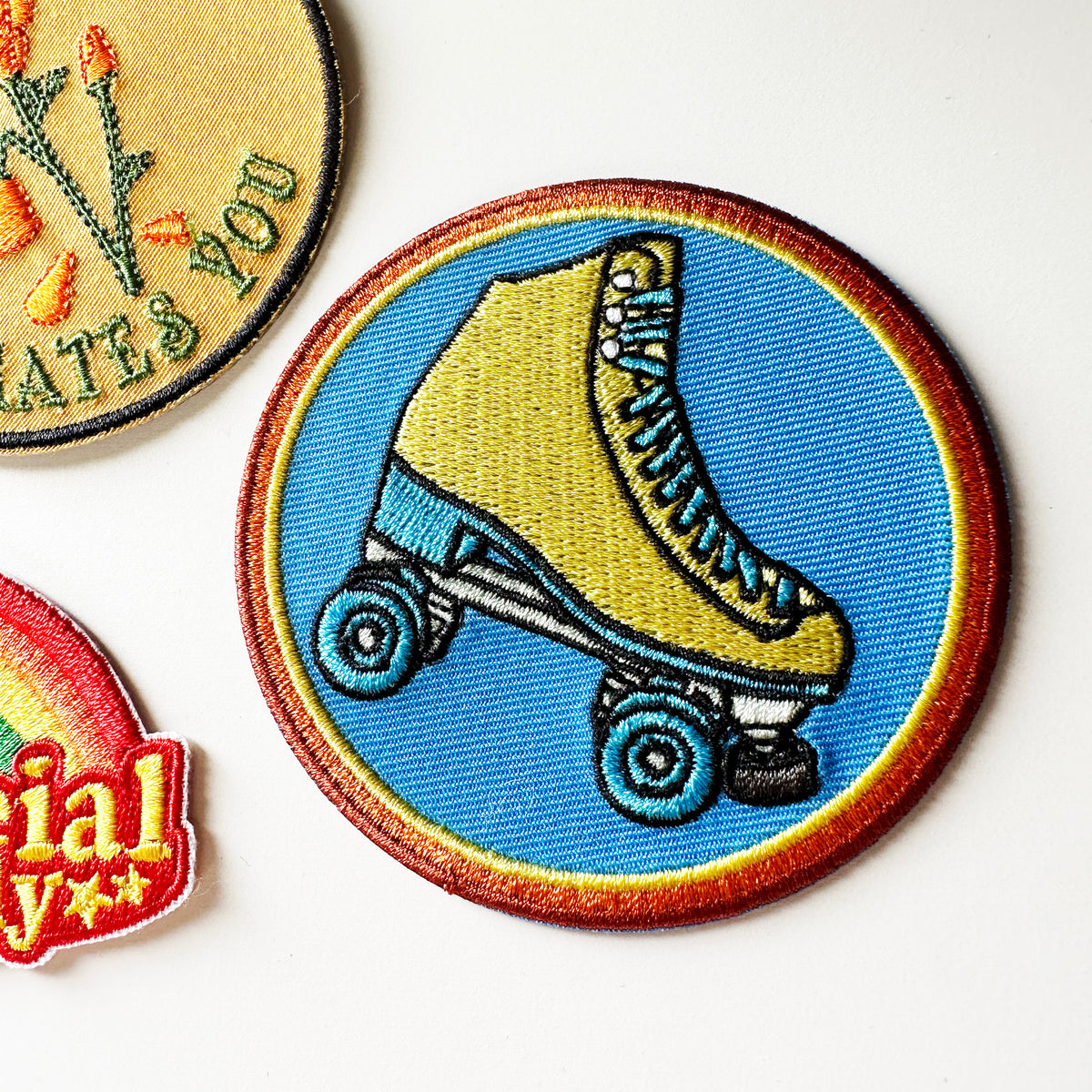 Retro Vibe Roller Skate Patch