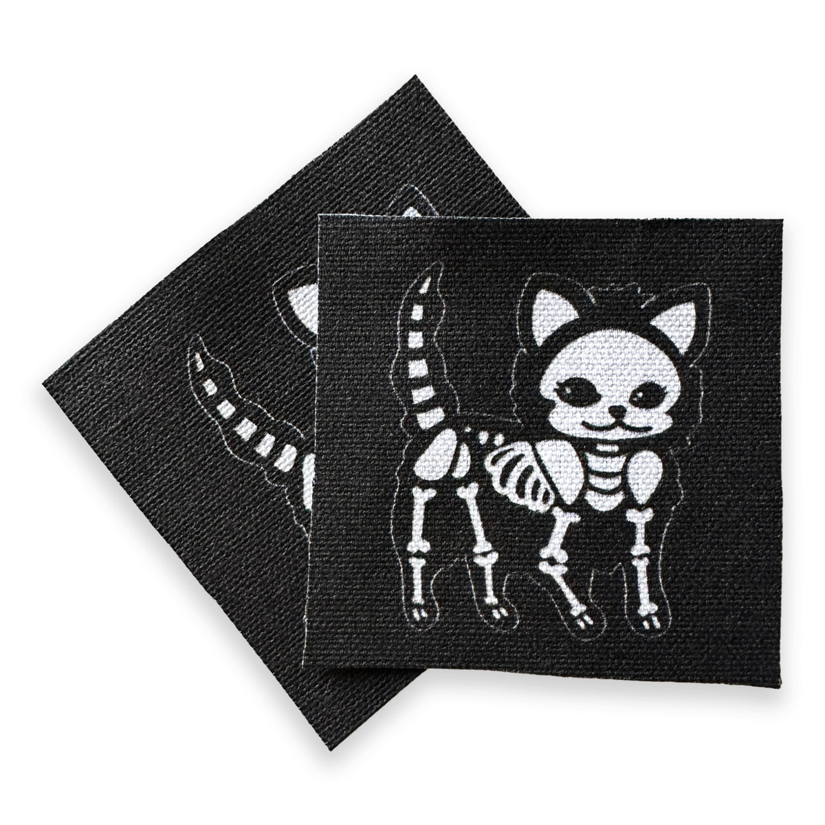 Skeleton Cat Fabric Patch-ESPI LANE