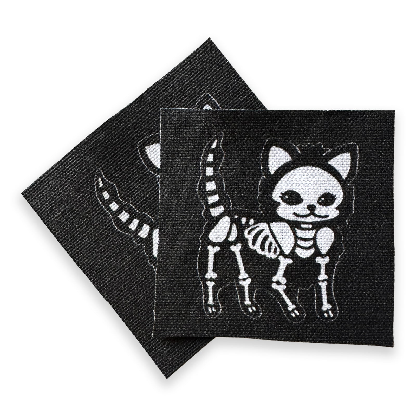 Skeleton Cat Fabric Patch-ESPI LANE