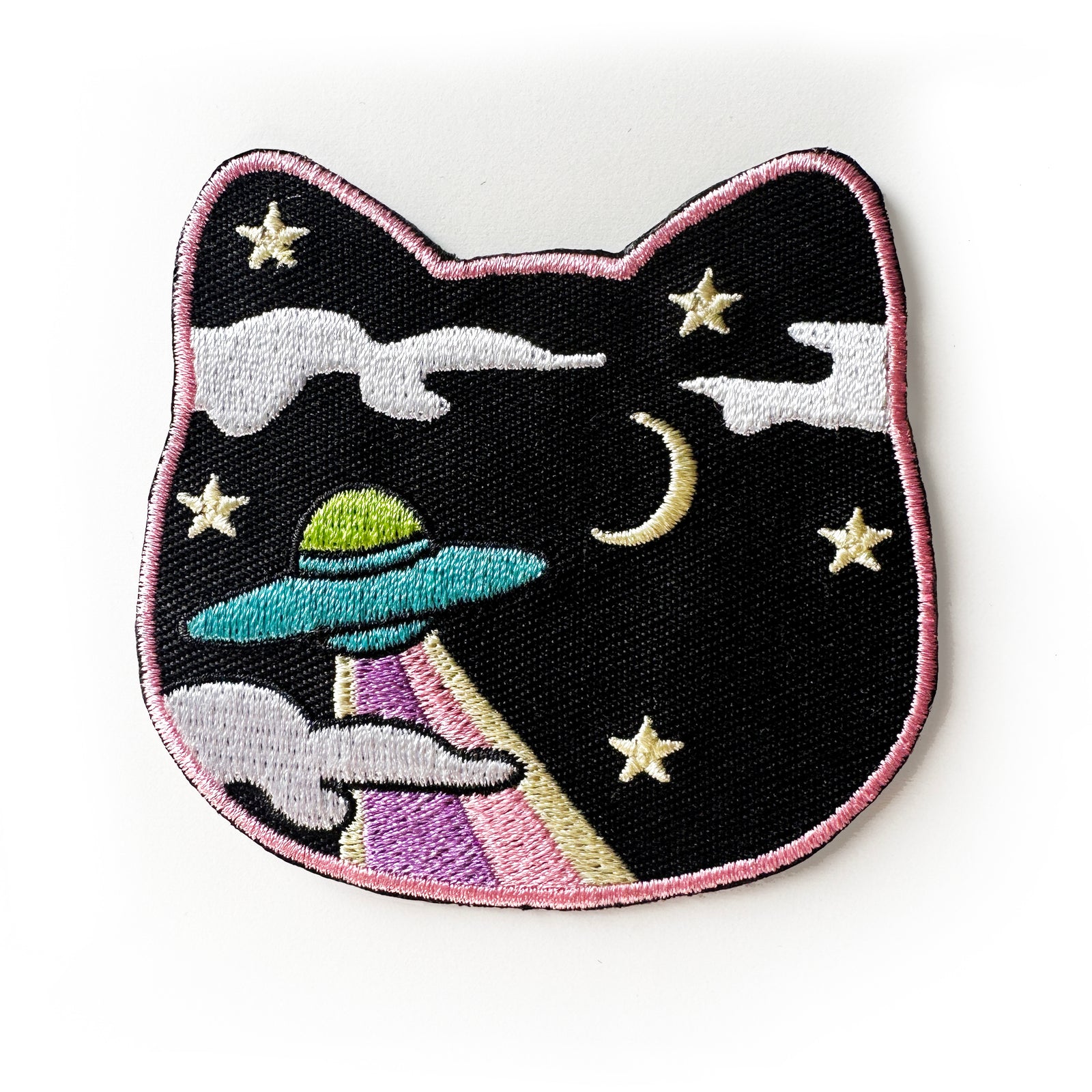 Space Cat Cute UFO Iron On Patch-ESPI LANE