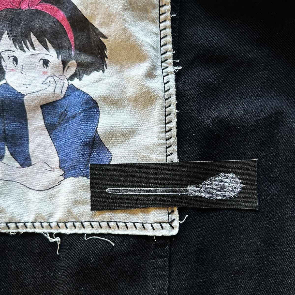 Spooky Ghost & Broom Fabric Patch Set-ESPI LANE