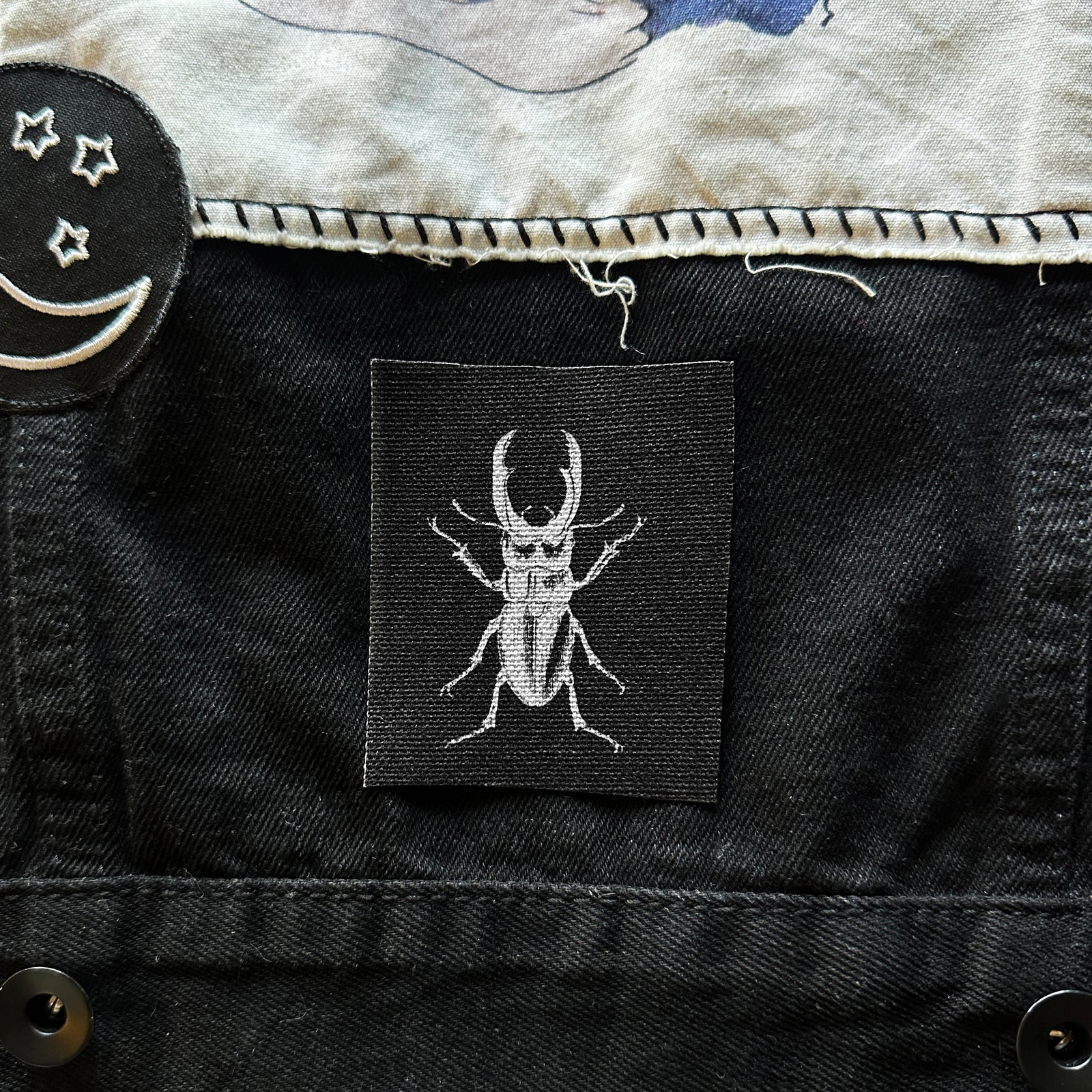 Stag Beetle Sew-On Patch-ESPI LANE