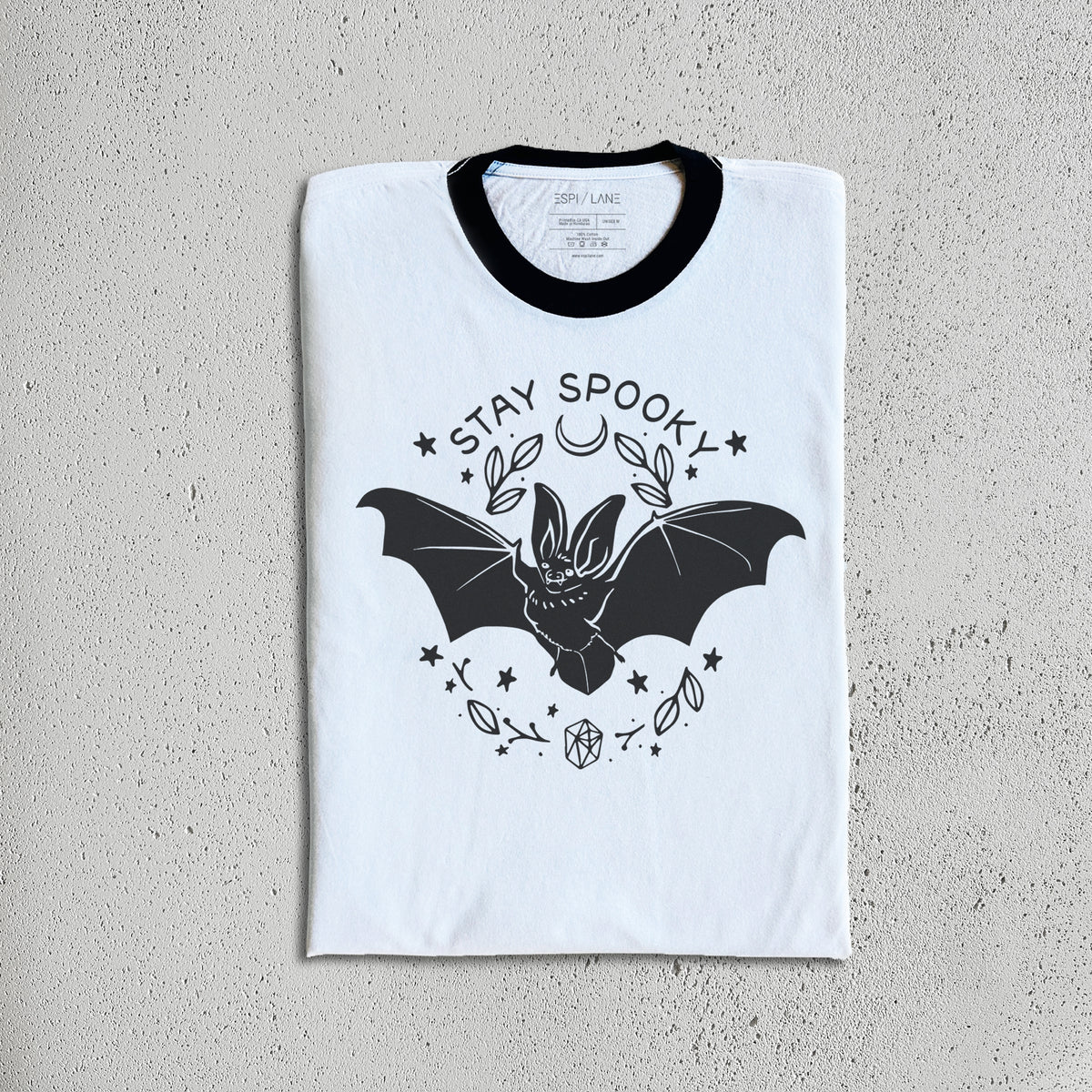 Stay Spooky Bat Graphic Tee-ESPI LANE