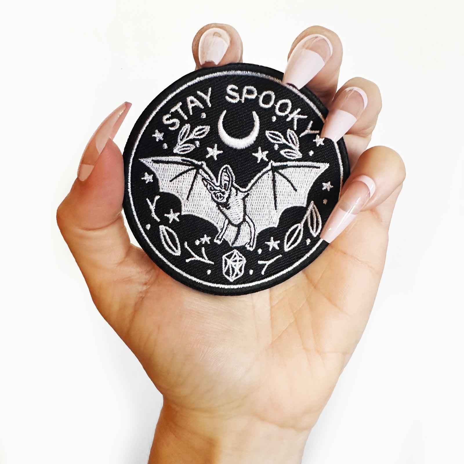 Stay Spooky Bat Iron On Patch-ESPI LANE