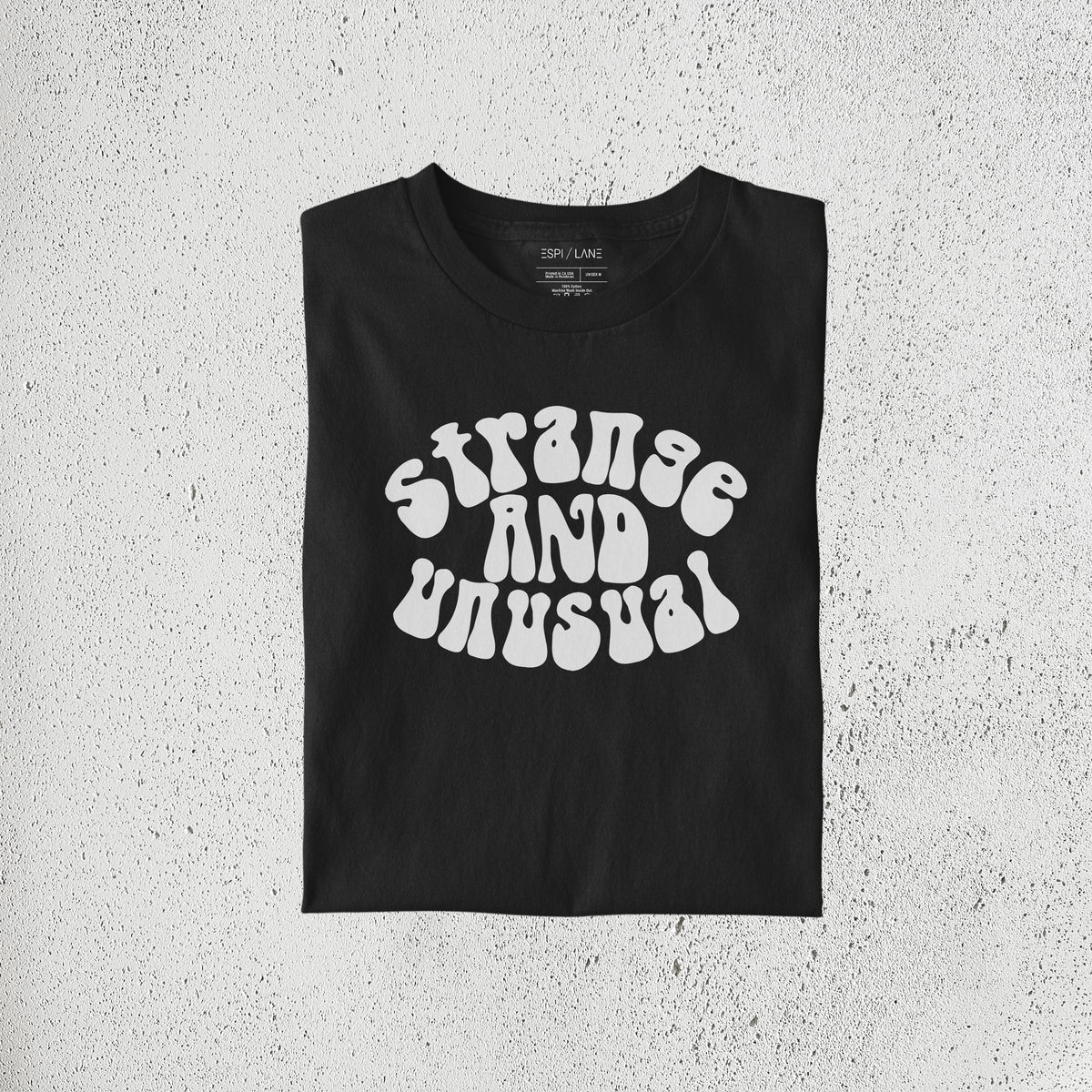 Strange and Unusual Vintage Style TShirt-ESPI LANE