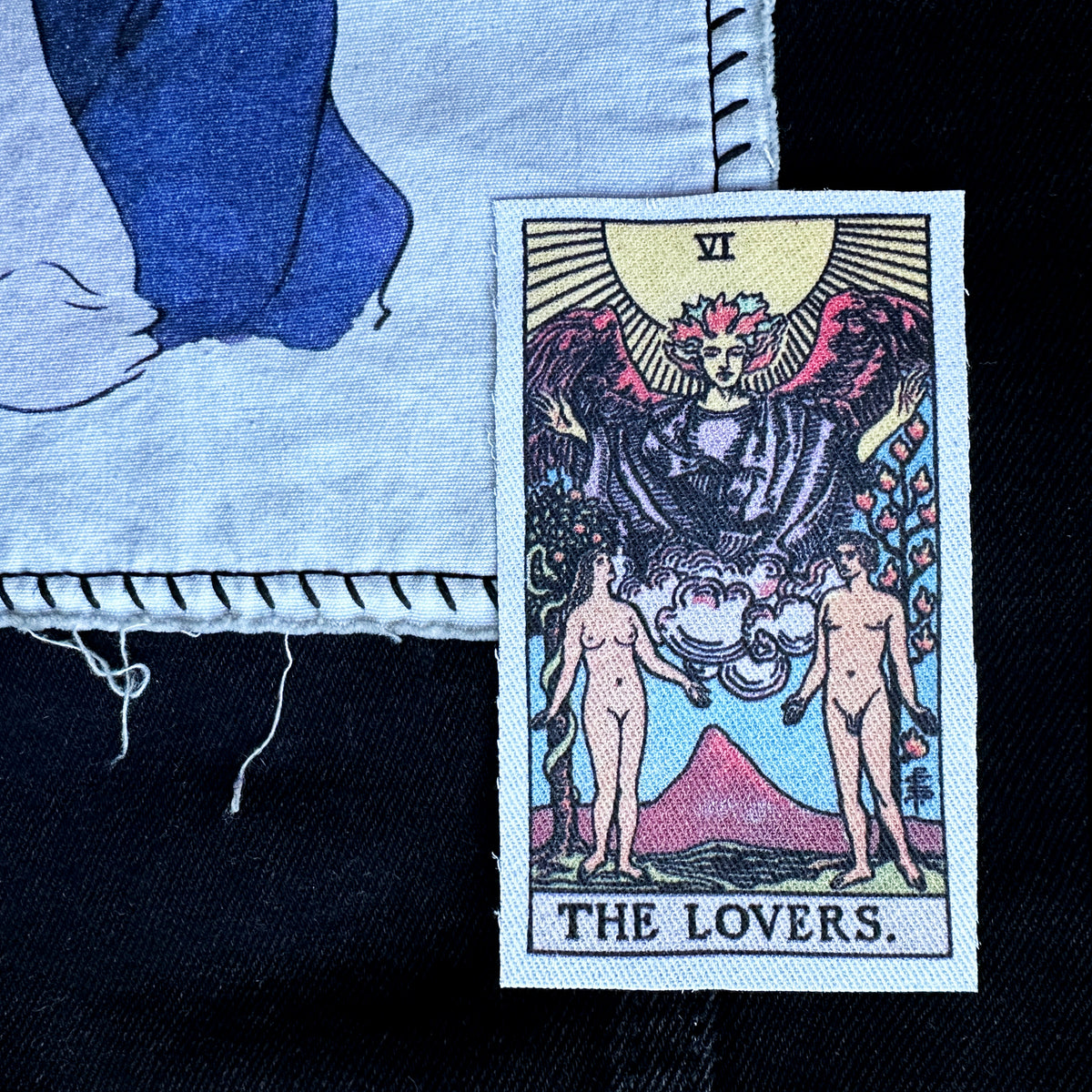 Tarot Card The Lovers Fabric Sew On Patch-ESPI LANE