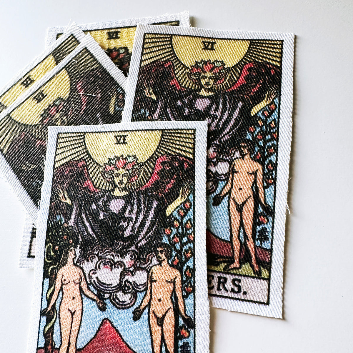 Tarot Card The Lovers Fabric Sew On Patch-ESPI LANE