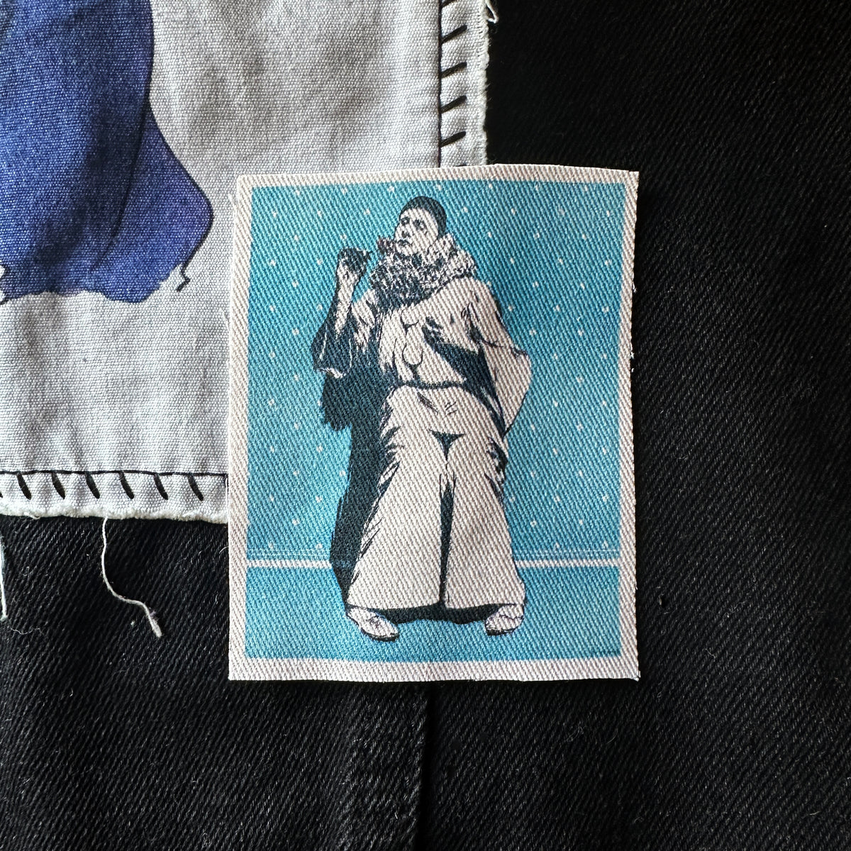 Teal Mime Fabric Sew On Patch-ESPI LANE