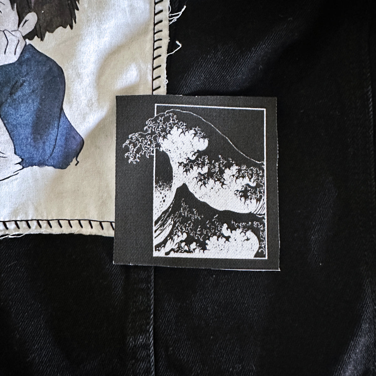 The Great Wave Sew-On Fabric Patch-ESPI LANE