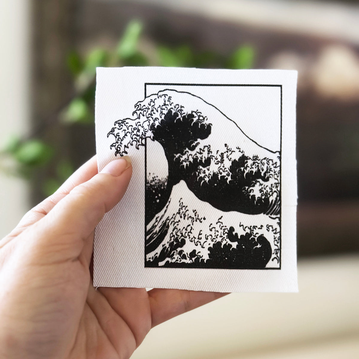 The Great Wave Sew-On Fabric Patch-ESPI LANE