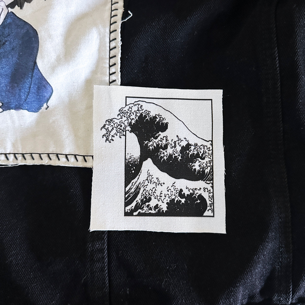 The Great Wave Sew-On Fabric Patch-ESPI LANE