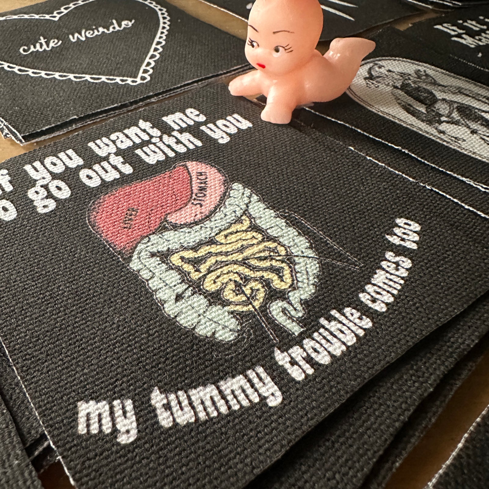 Tummy Trouble Fabric Patch-ESPI LANE