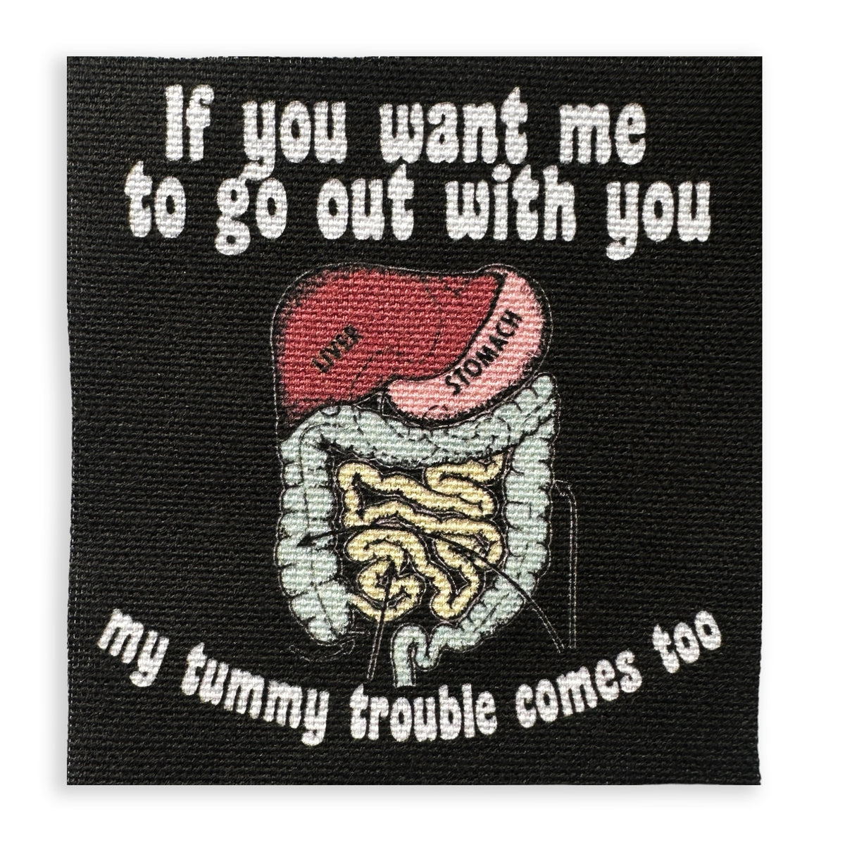 Tummy Trouble Fabric Patch-ESPI LANE
