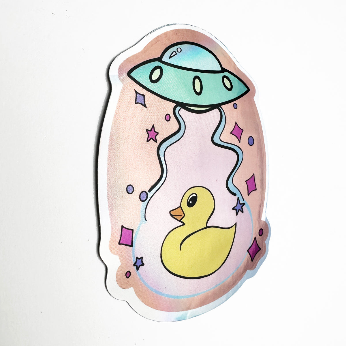 UFO Rubber Duck Decal Sticker