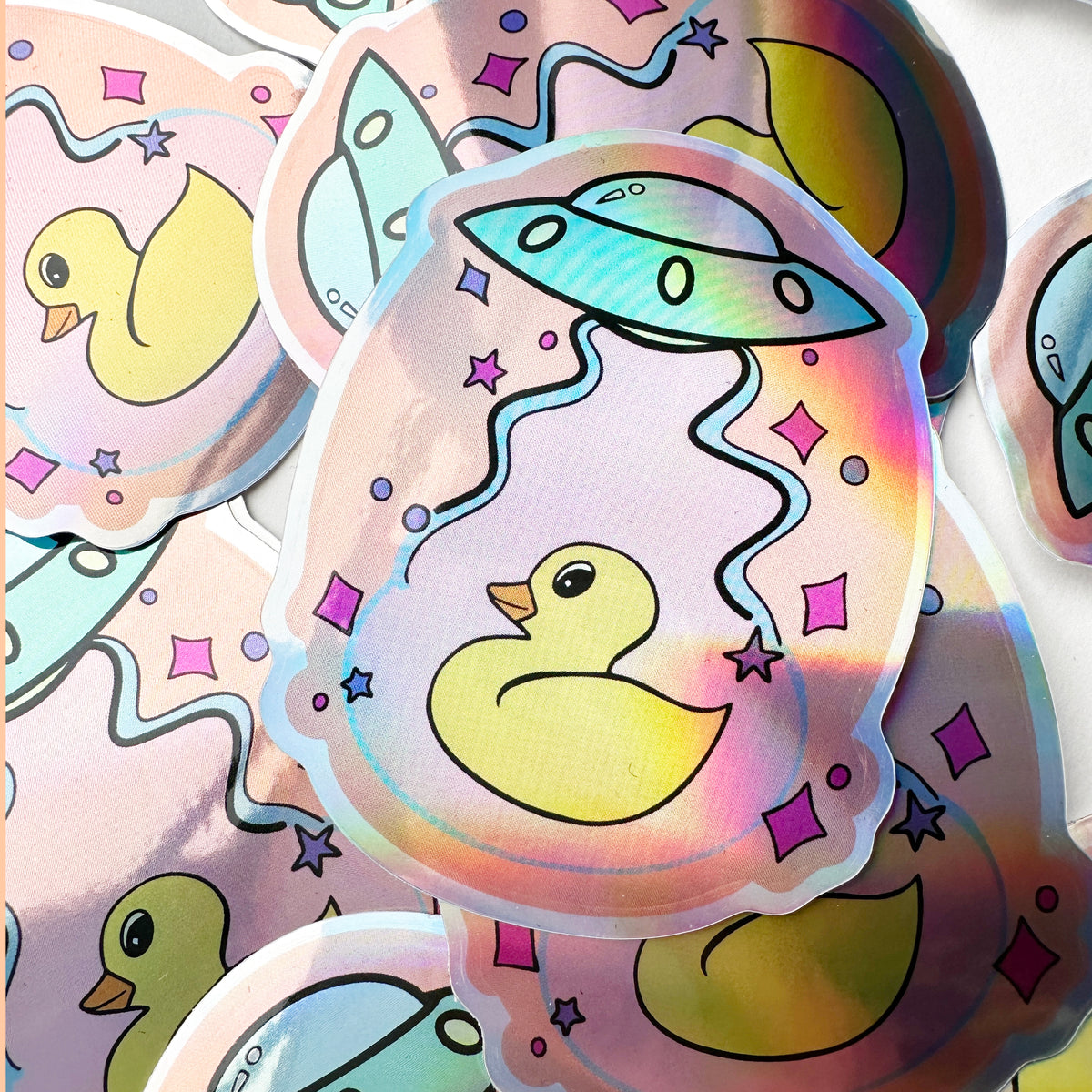 UFO Rubber Duck Decal Sticker