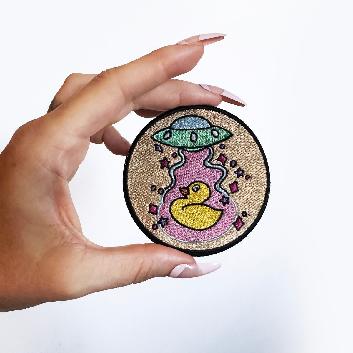 UFO Rubber Ducky Iron On Patch-ESPI LANE