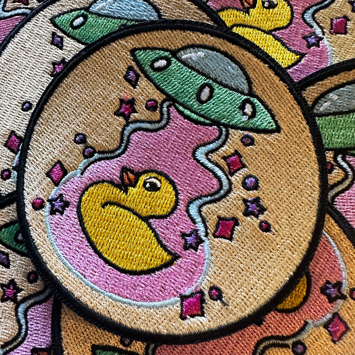 UFO Rubber Ducky Iron On Patch-ESPI LANE
