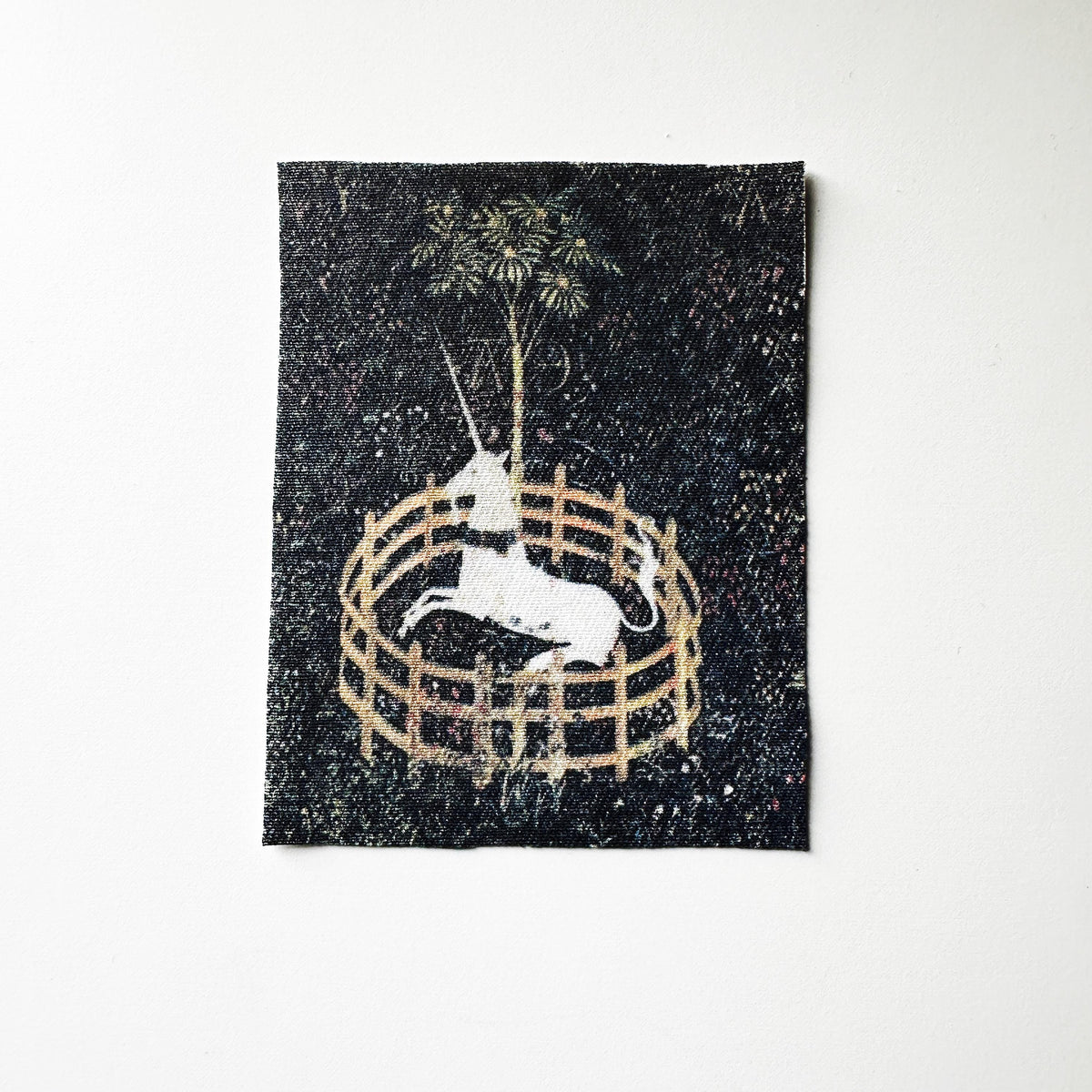 Unicorn Tapestry Print Sew On Fabric Patch-ESPI LANE