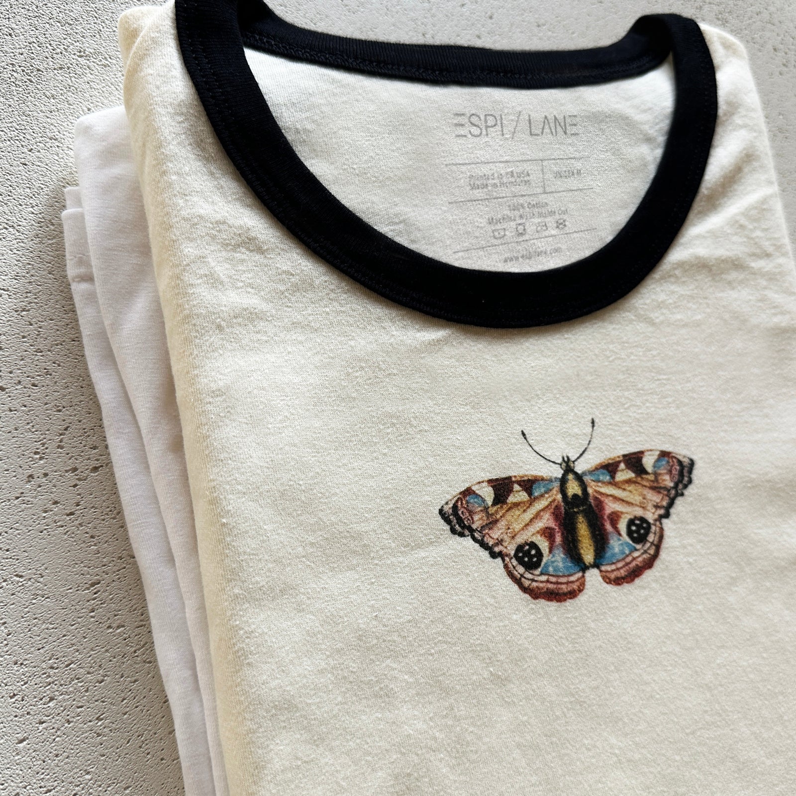 Vintage-Style Butterfly Graphic Tee-ESPI LANE