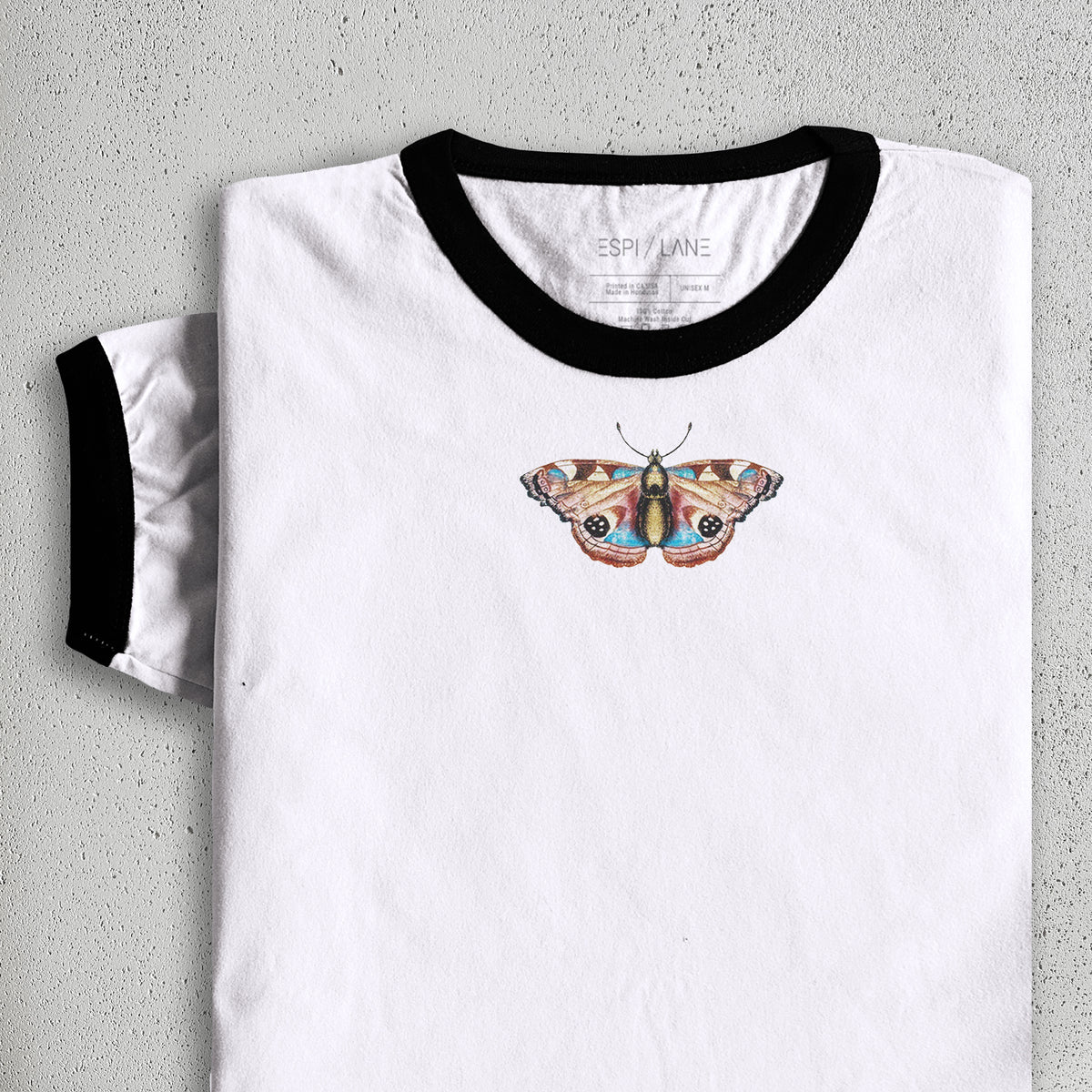Vintage-Style Butterfly Graphic Tee-ESPI LANE