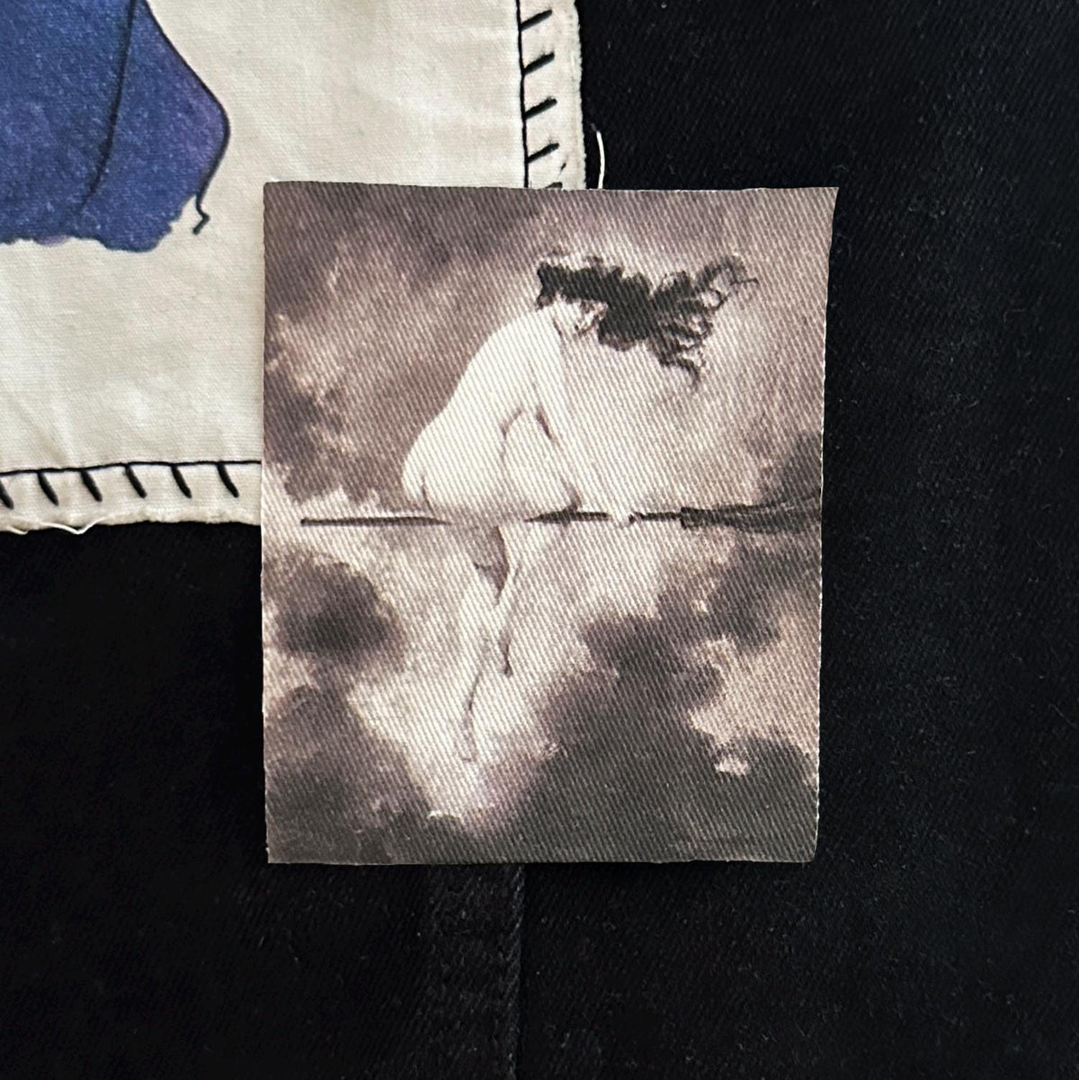 Witch on Broomstick Sew-On Patch-ESPI LANE