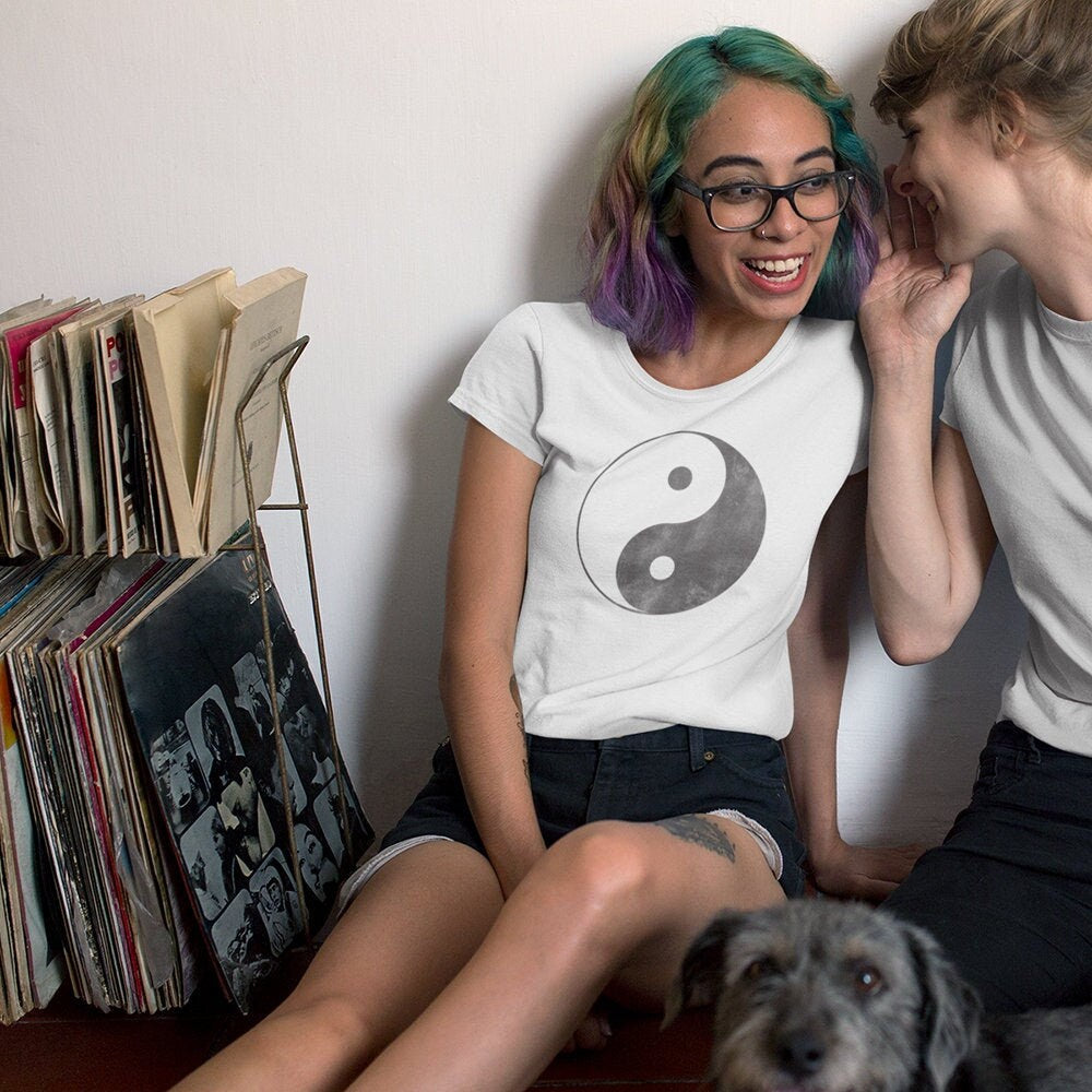 Yin Yang Vintaged Graphic Shirt-ESPI LANE