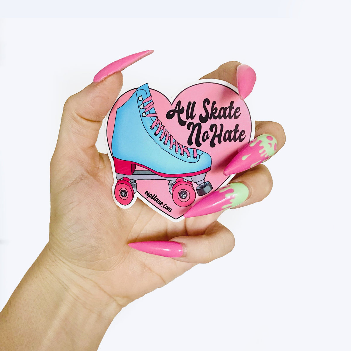 All Skate No Hate Vinyl Sticker-Sticker-ESPI LANE