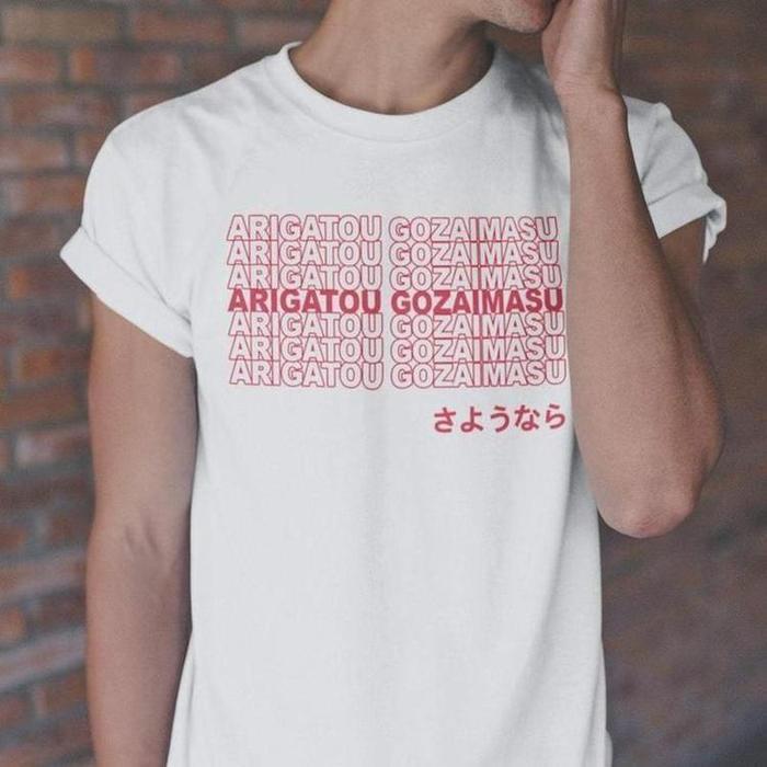 Arigatou Gozaimasu Thank You Shirt-Graphic Shirt-ESPI LANE