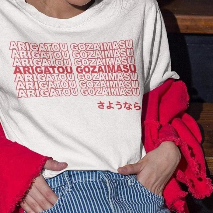 Arigatou Gozaimasu Thank You Shirt-Graphic Shirt-ESPI LANE