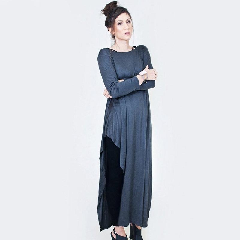 Asymmetric Oversized Hem Dress-Dress-ESPI LANE