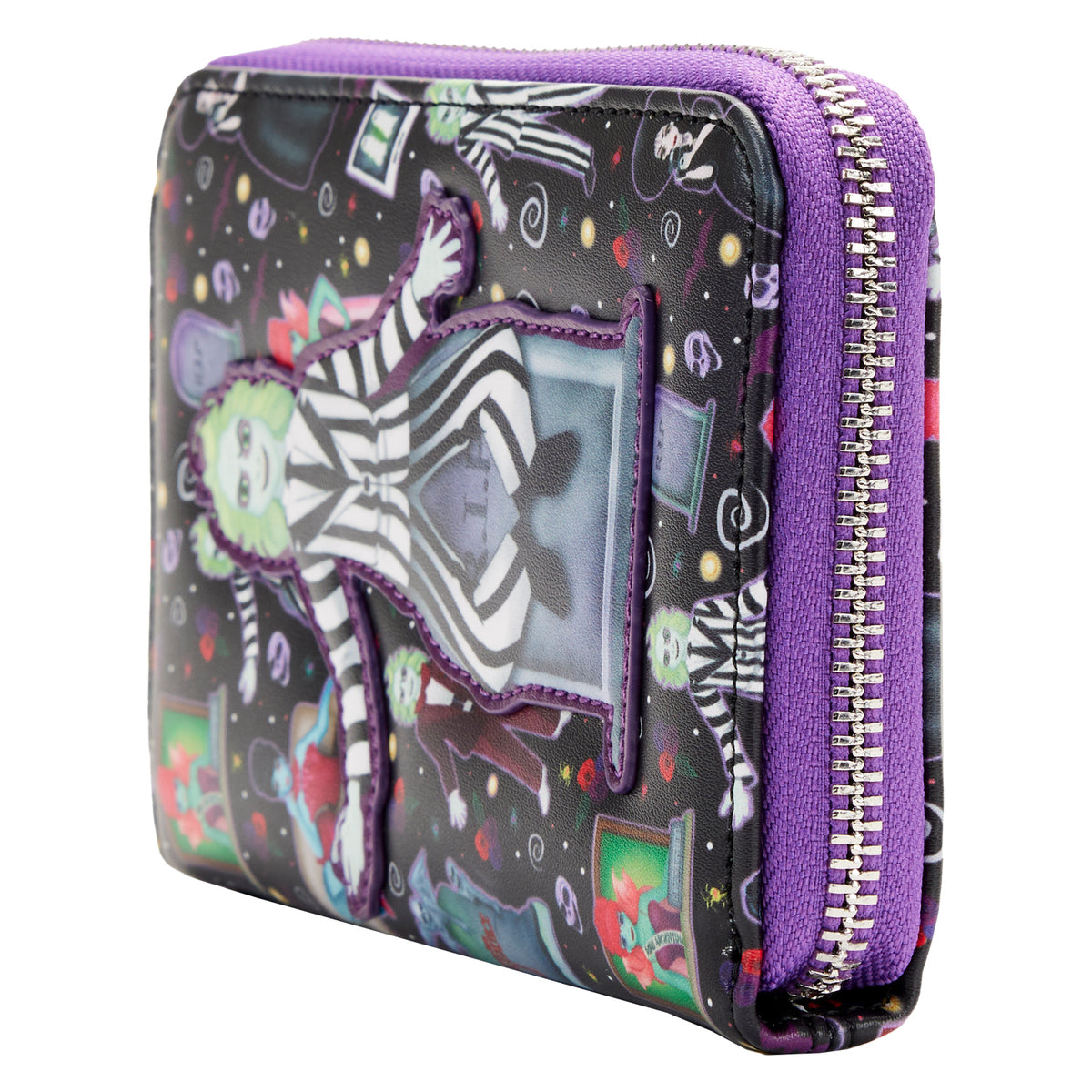 Loungefly Beetlejuice Icons Zip Around Wallet