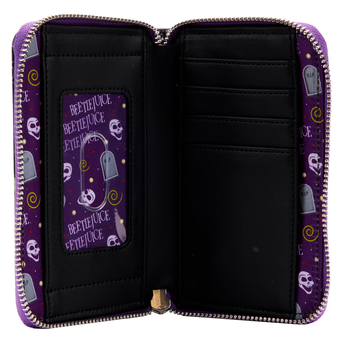 Loungefly Beetlejuice Icons Zip Around Wallet