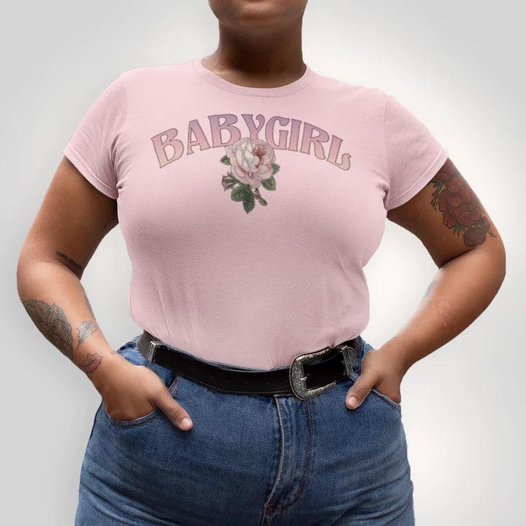 BabyGirl Rose Tee-Graphic Shirt-ESPI LANE