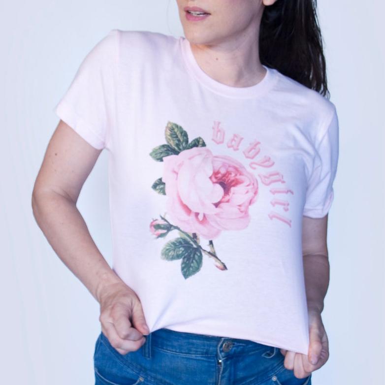 BabyGirl Roses Tee-Graphic Shirt-ESPI LANE