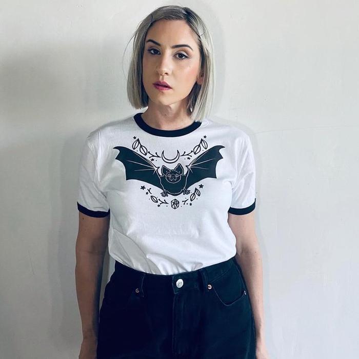 Bat Graphic Tee-Graphic T-Shirts-ESPI LANE