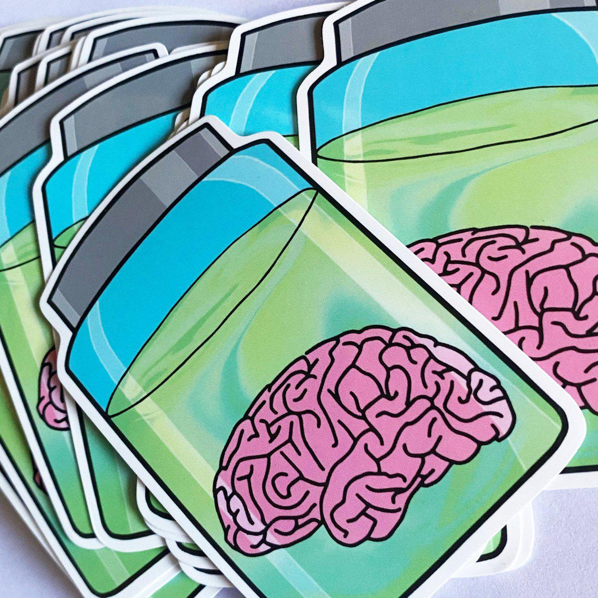 Brain in a Jar Decal Sticker-Sticker-ESPI LANE