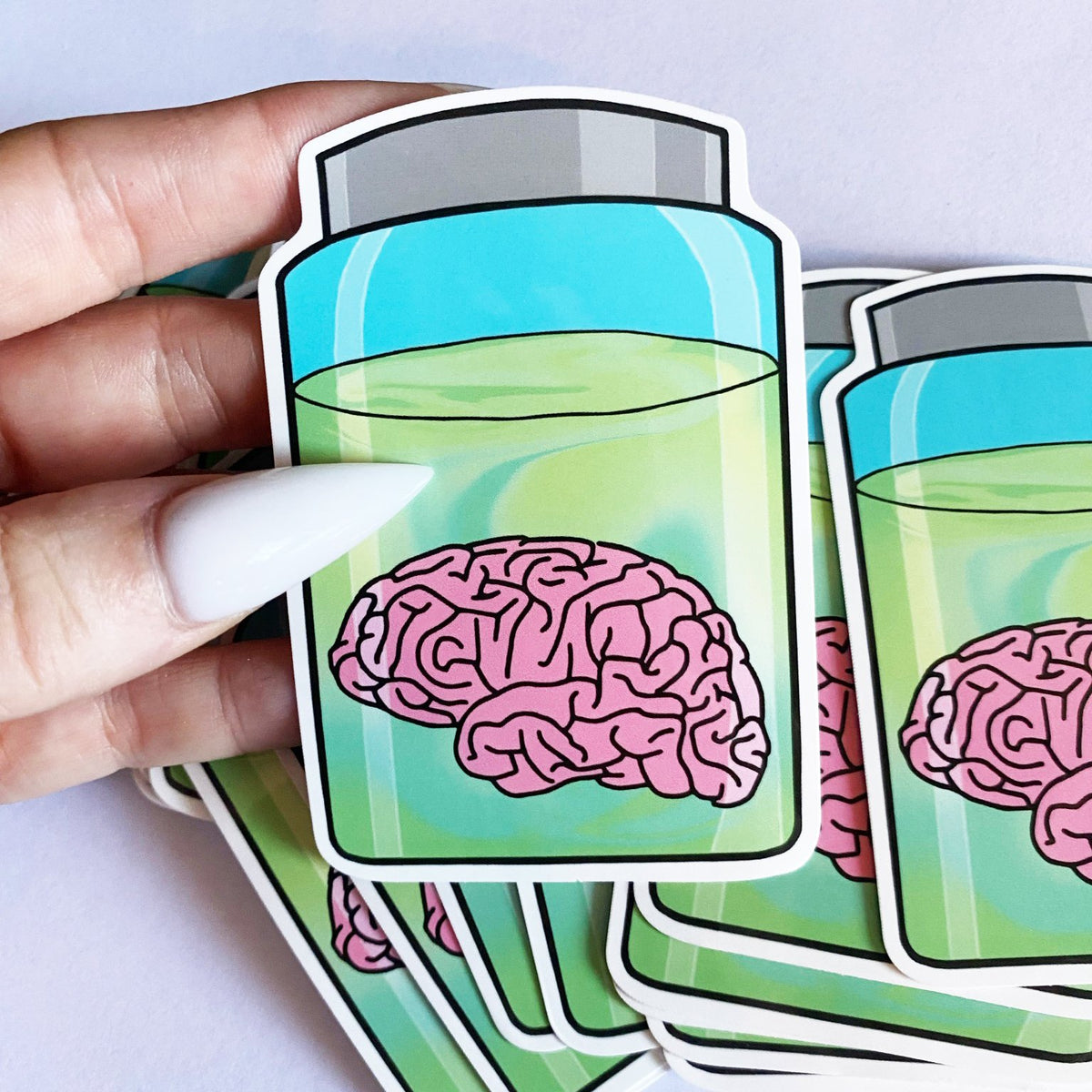 Brain in a Jar Decal Sticker-Sticker-ESPI LANE